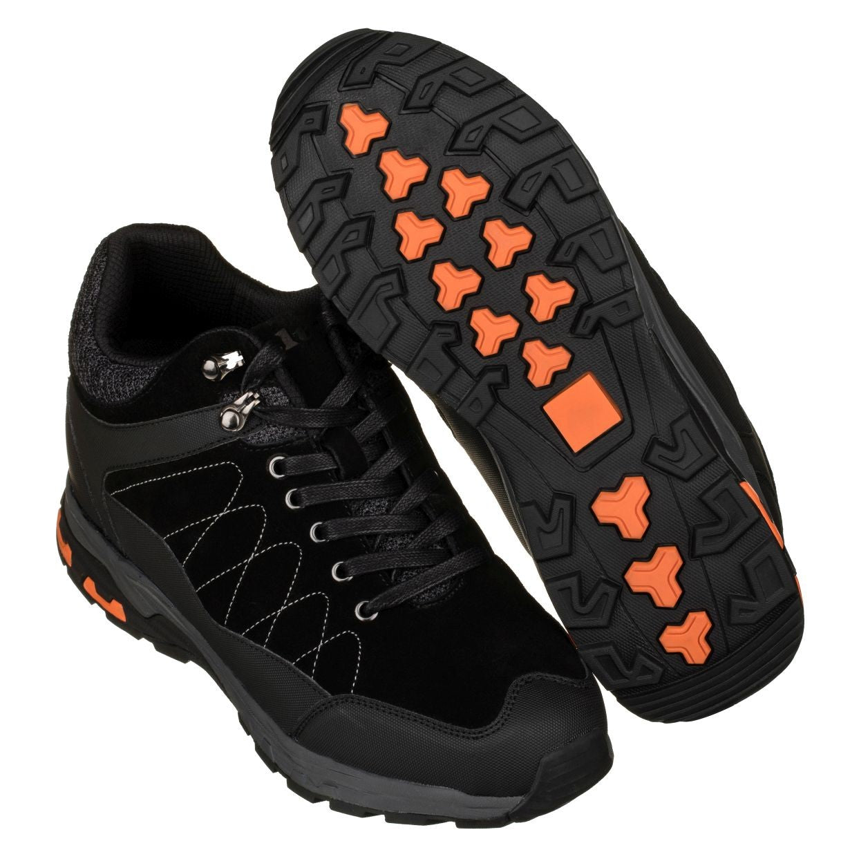 H75470 - 3.2 Inches Taller (Black) - Hiking Style Men's Boots