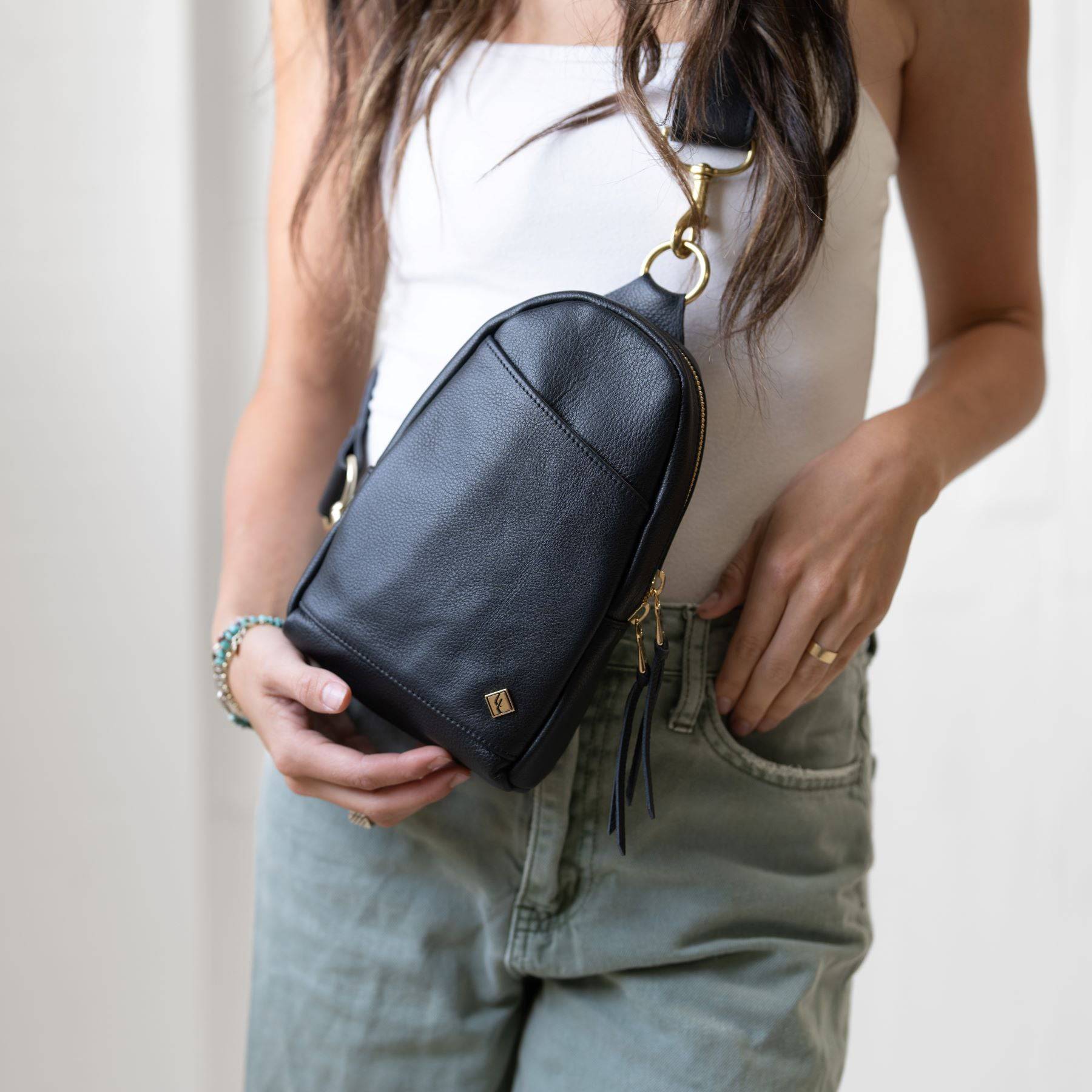 Stylish Leather Sling Bag for Women