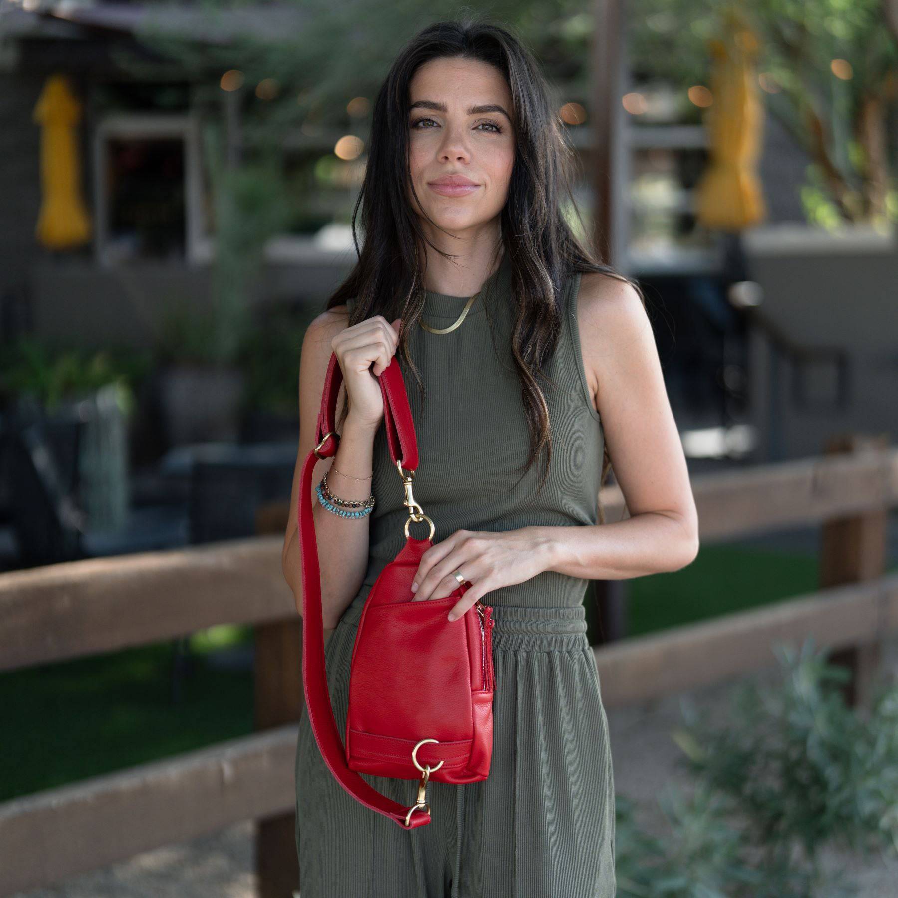 Stylish Leather Sling Bag for Women