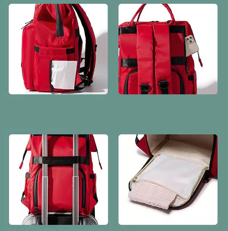 Diaper Backpack - Noah - Large Capacity Unisex Diaper Backpack