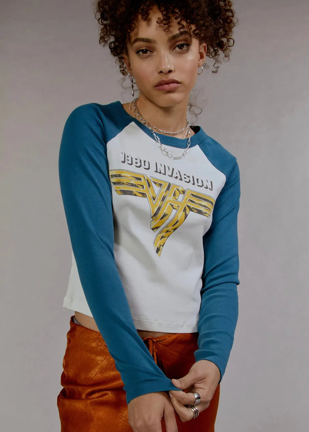 Van Halen 1980 Invasion Raglan Band Shirt by Daydreamer LA