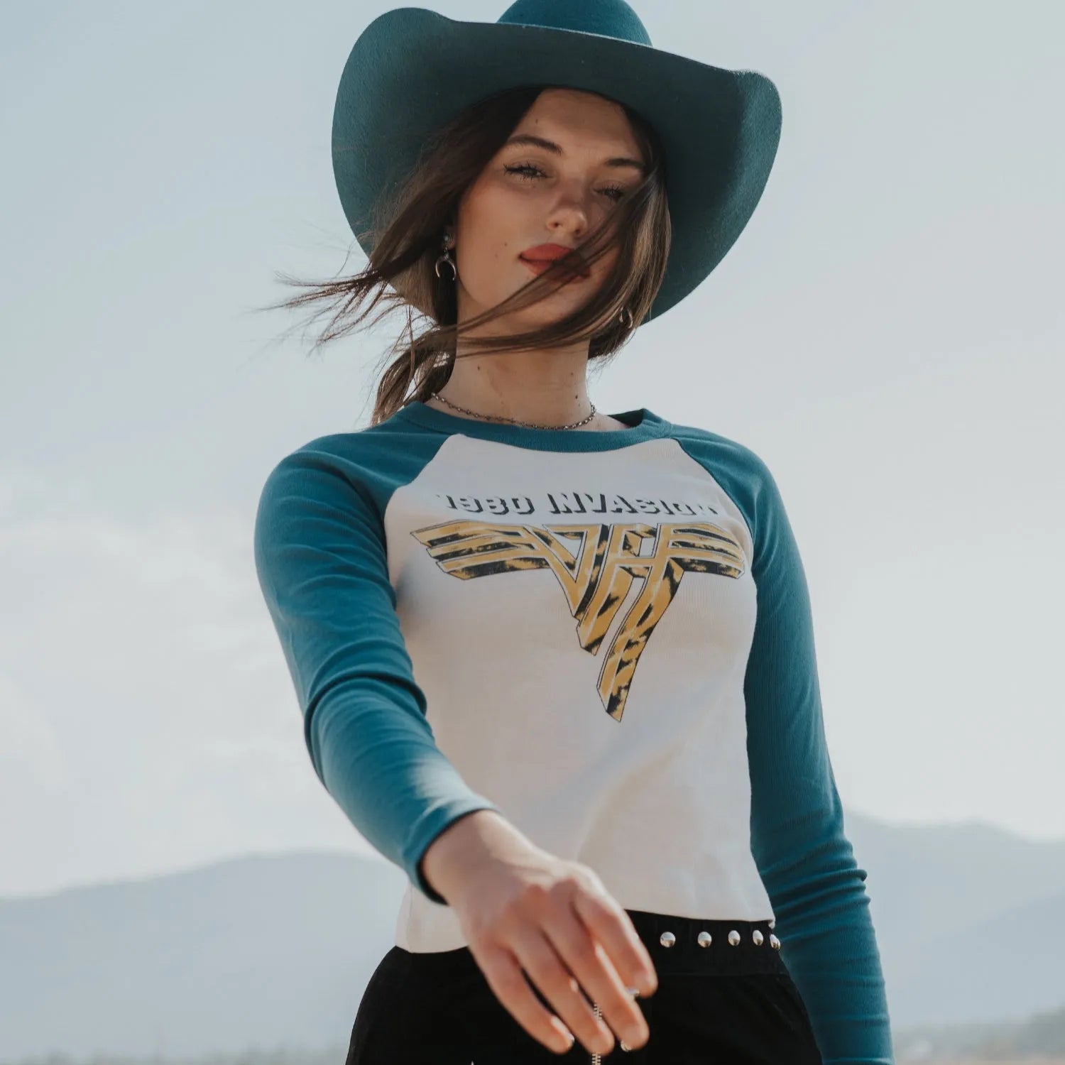 Van Halen 1980 Invasion Raglan Band Shirt by Daydreamer LA