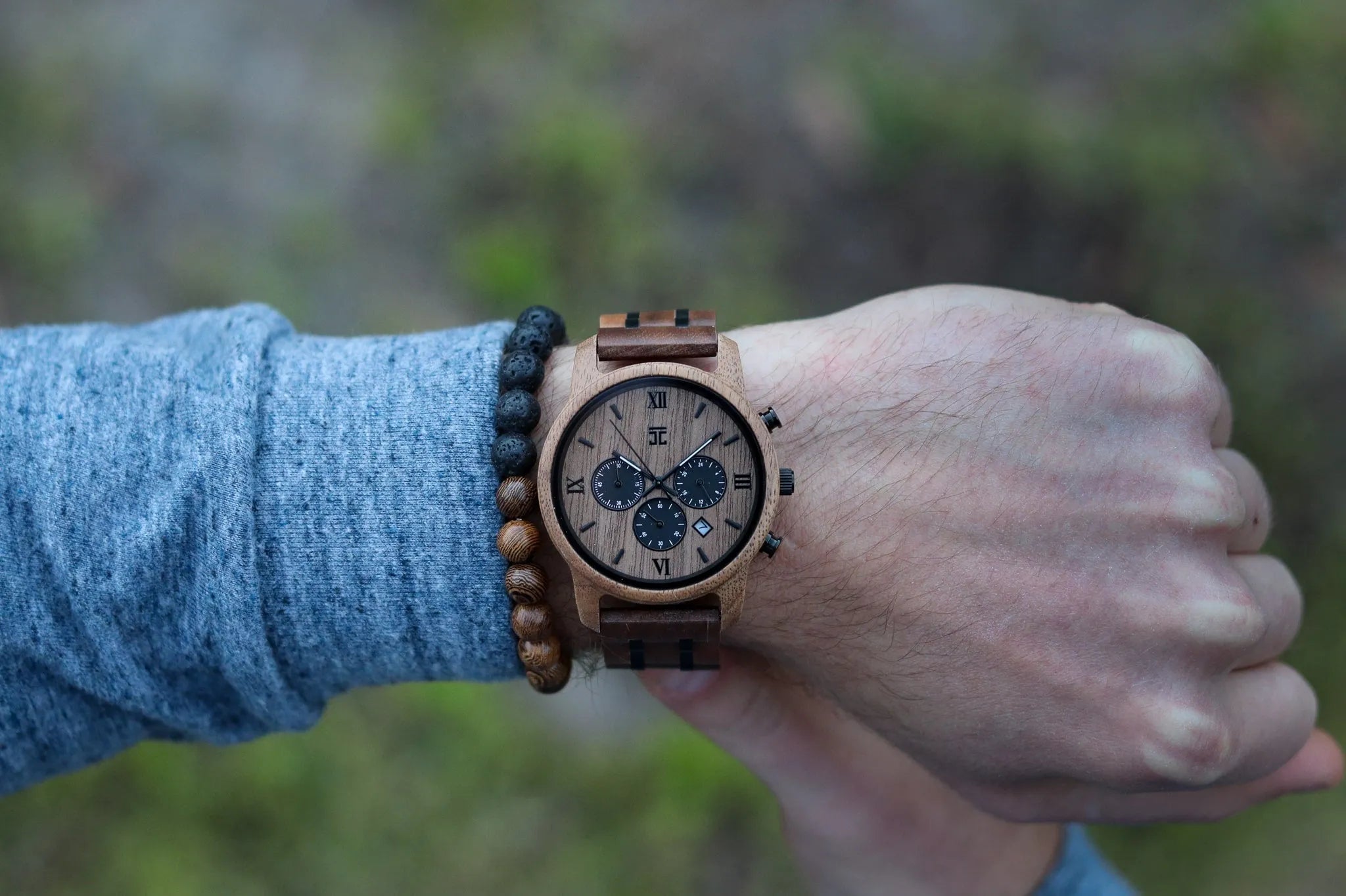 Men's Espresso Watch | Walnut Chronograph