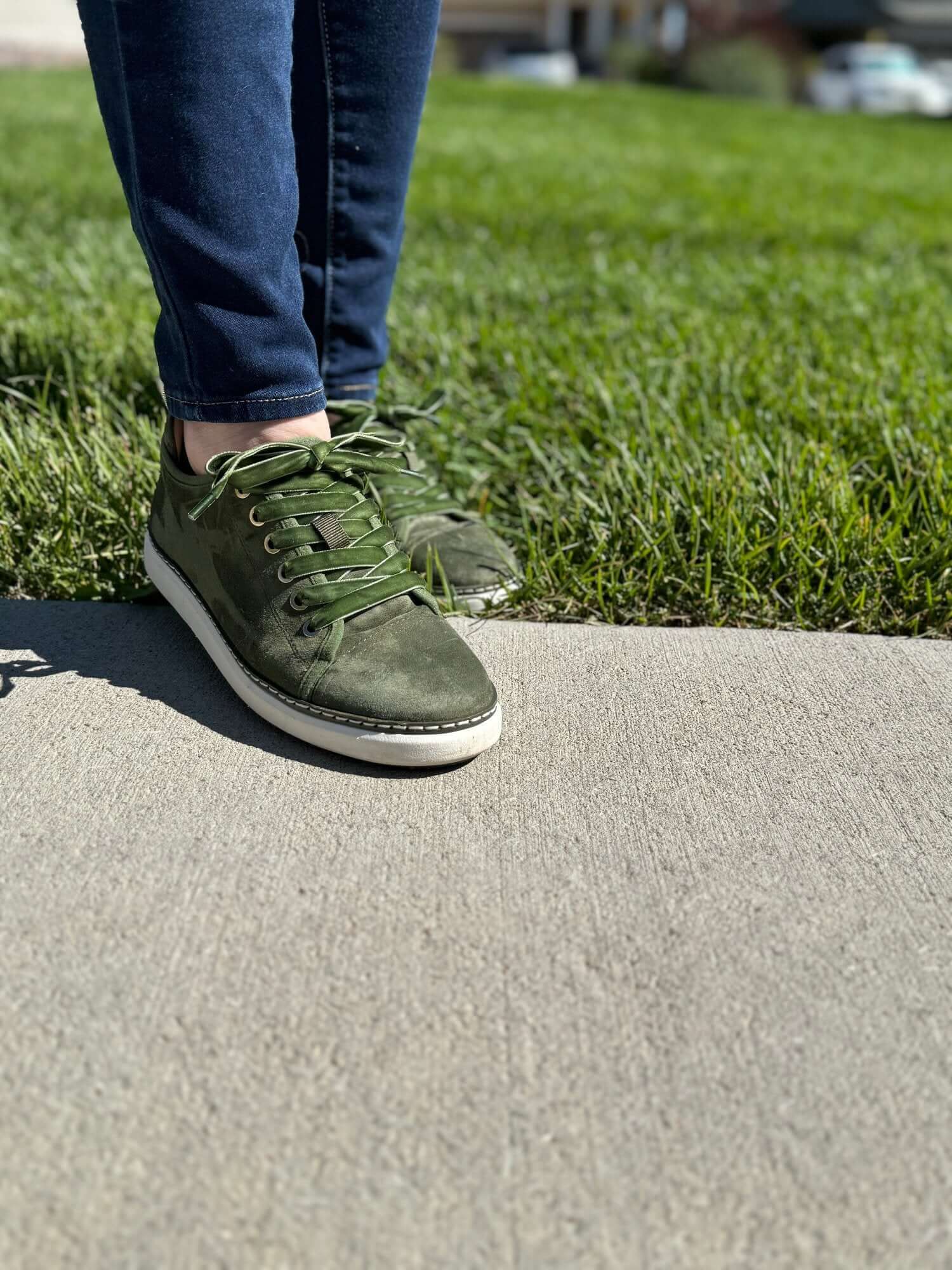 Charlotte Walker Grounding Shoes • Olive Suede