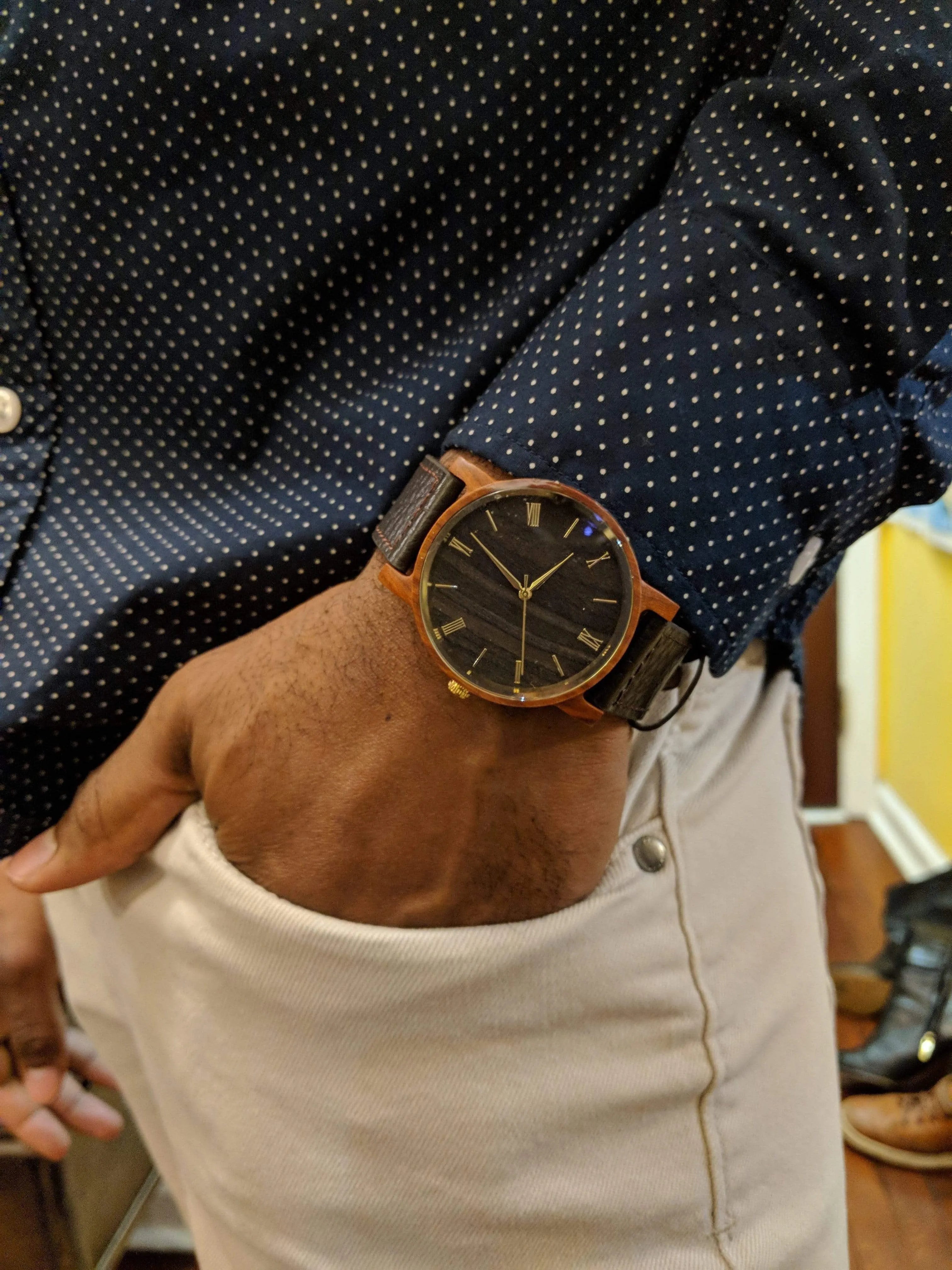 Groomsmen Set Of 11 Wooden Men's Watches Red Arce