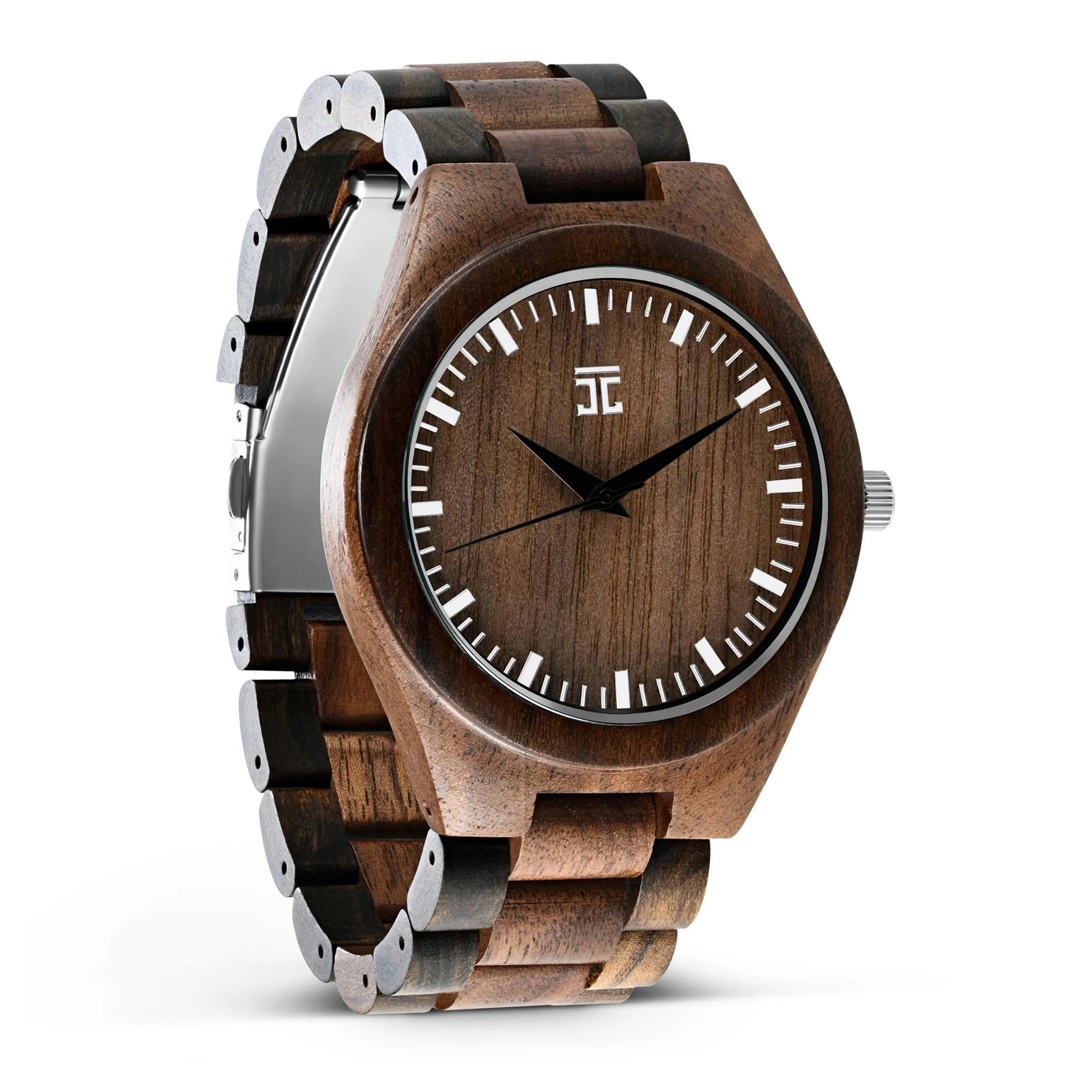 Men's Hex Watch | Walnut & Dark Sandalwood