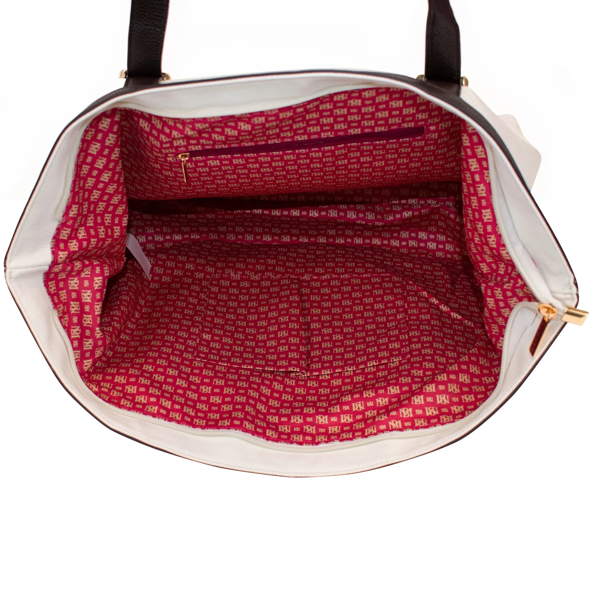 spacious tote bag white leather weekender bag