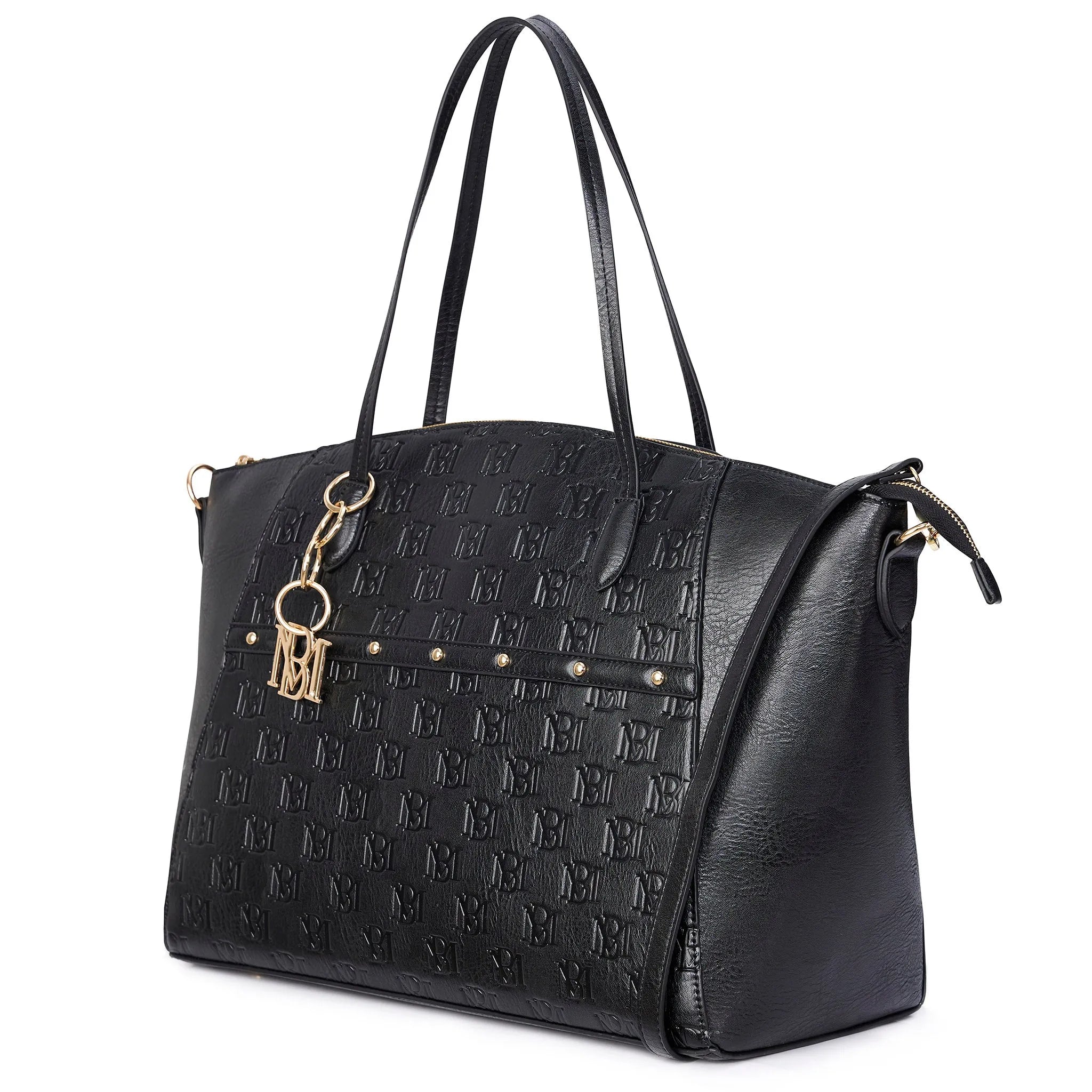 black vegan leather women's bag badgley mischka