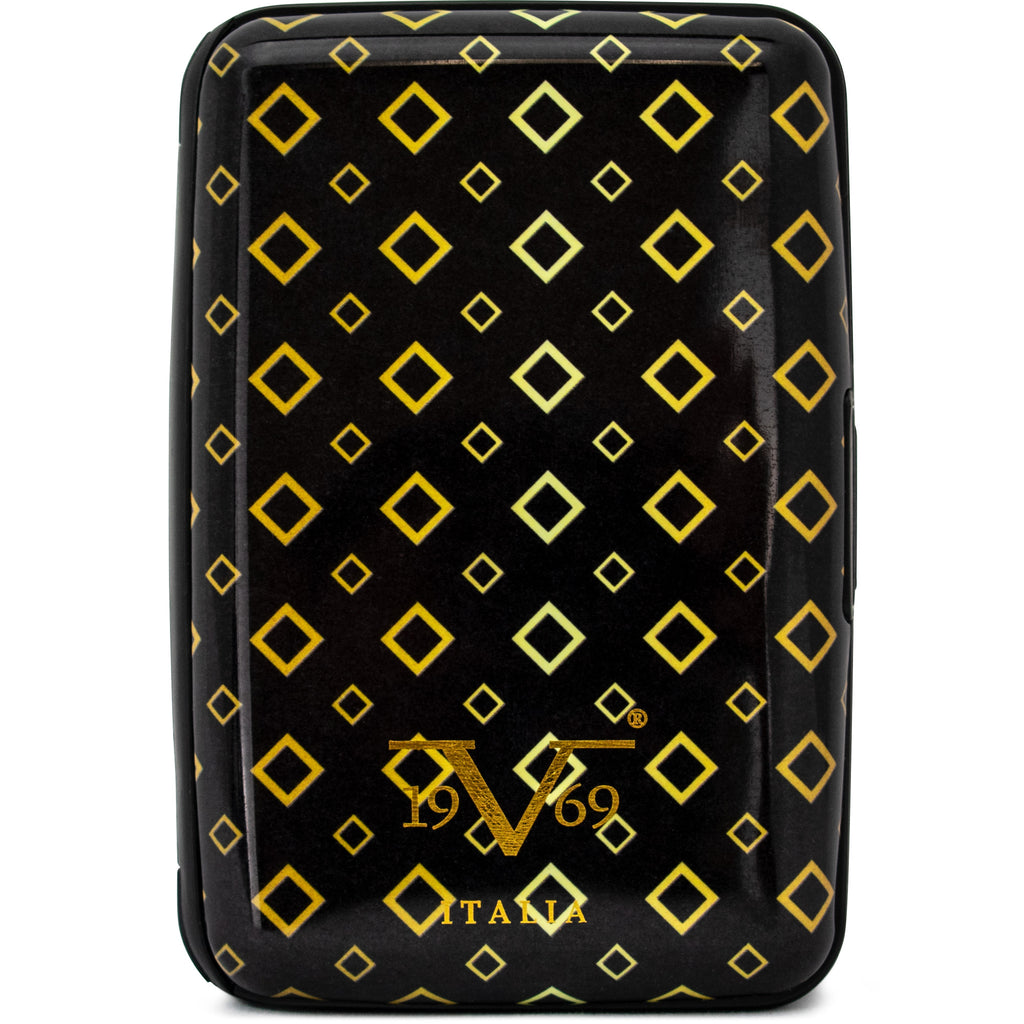 RFID Blocking Wallet and Card Holder - Gold Diamonds - Travellty