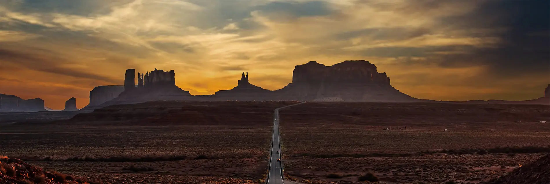 Famous Highway 66 California at Sunset