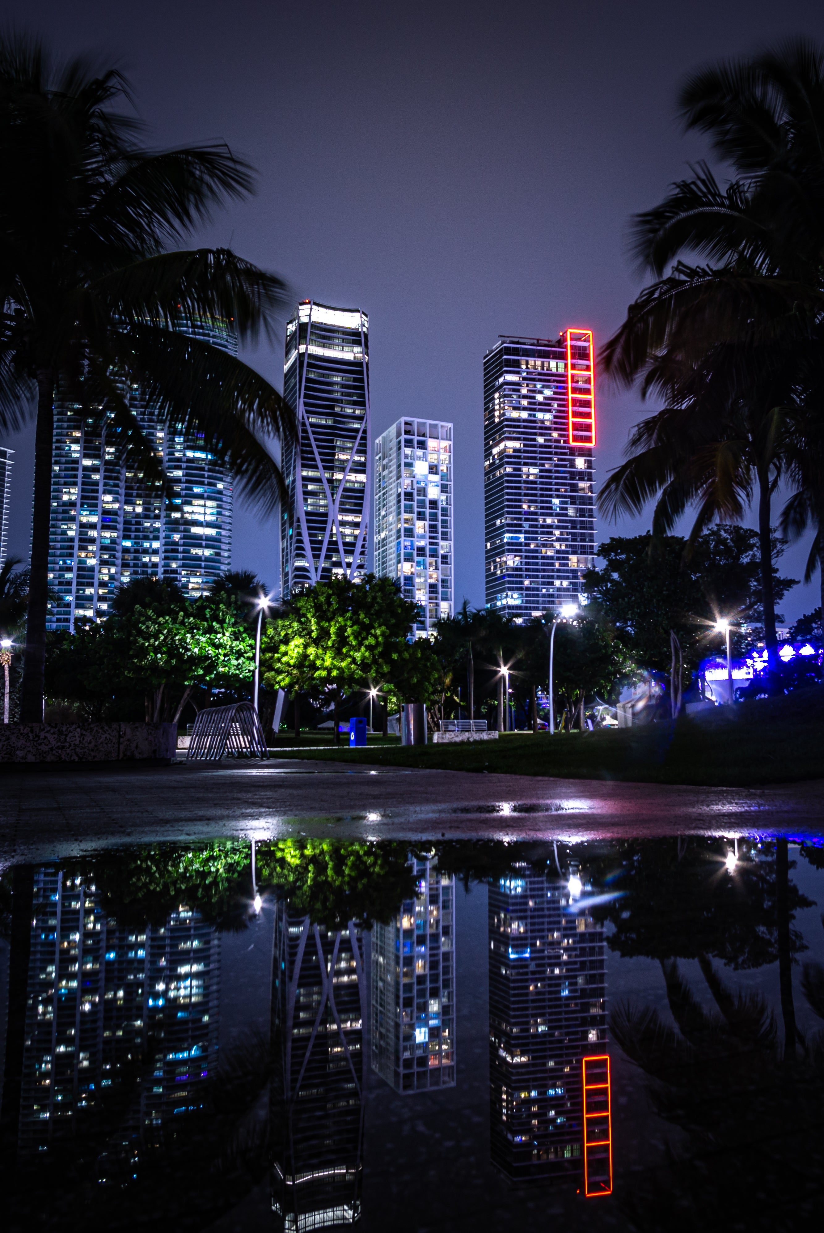 Miami night scene