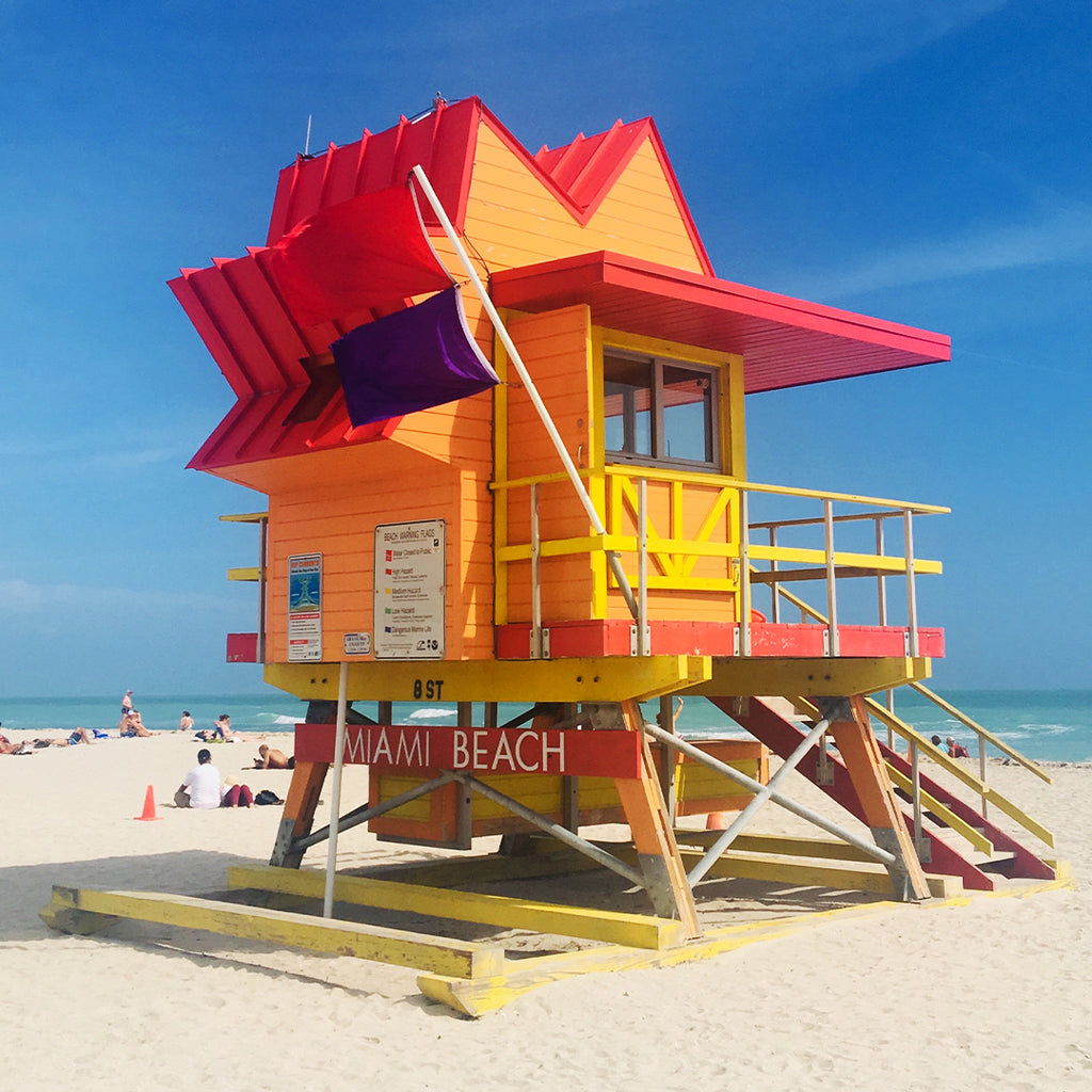Miami beach lifeguard tower