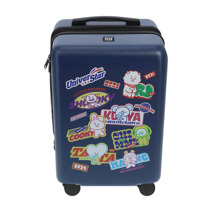 BT21 22.5" Navy Carry-On Suitcase Luggage