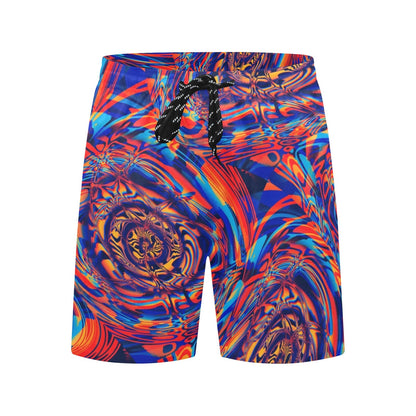 Desert Sunset Fractal Melt Swim Shorts