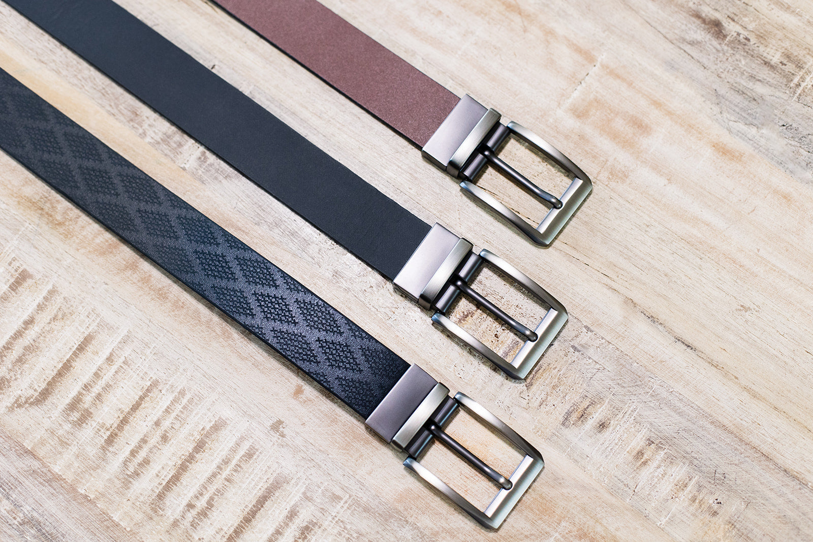 1.25 Inch Reversible Leather Belt