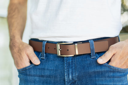 1.25 Inch Reversible Leather Belt