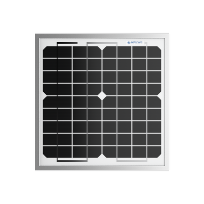 ACOPower 10W Mono Solar Panel for 12V Battery Charging RV Boat, Off Grid