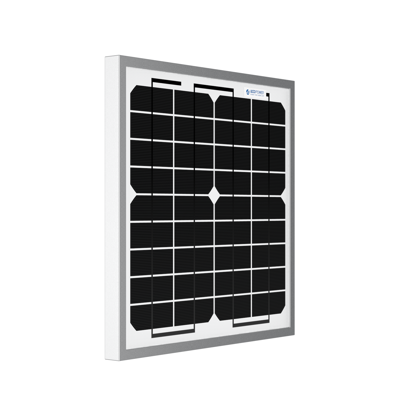 ACOPower 10W Mono Solar Panel for 12V Battery Charging RV Boat, Off Grid