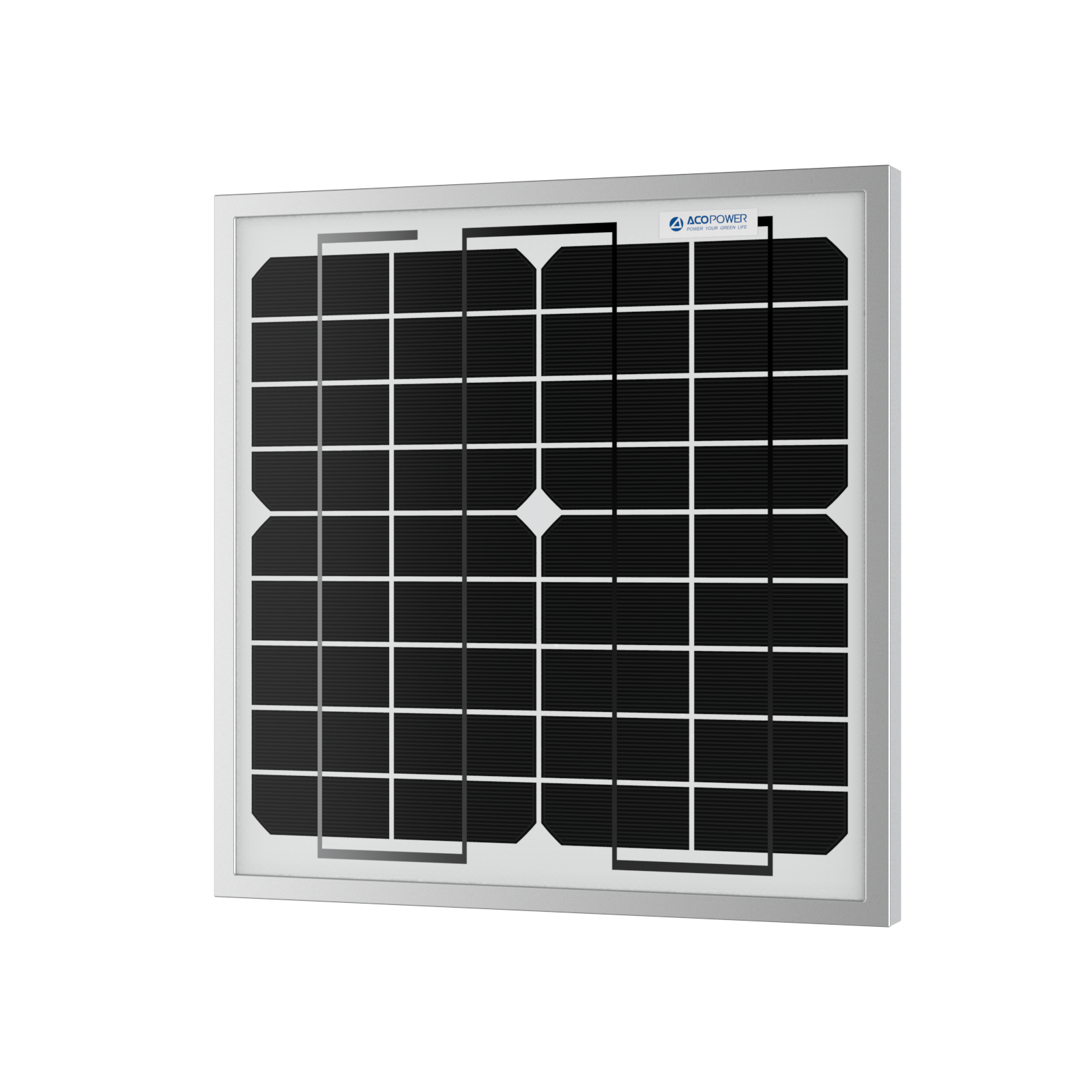 ACOPower 10W Mono Solar Panel for 12V Battery Charging RV Boat, Off Grid