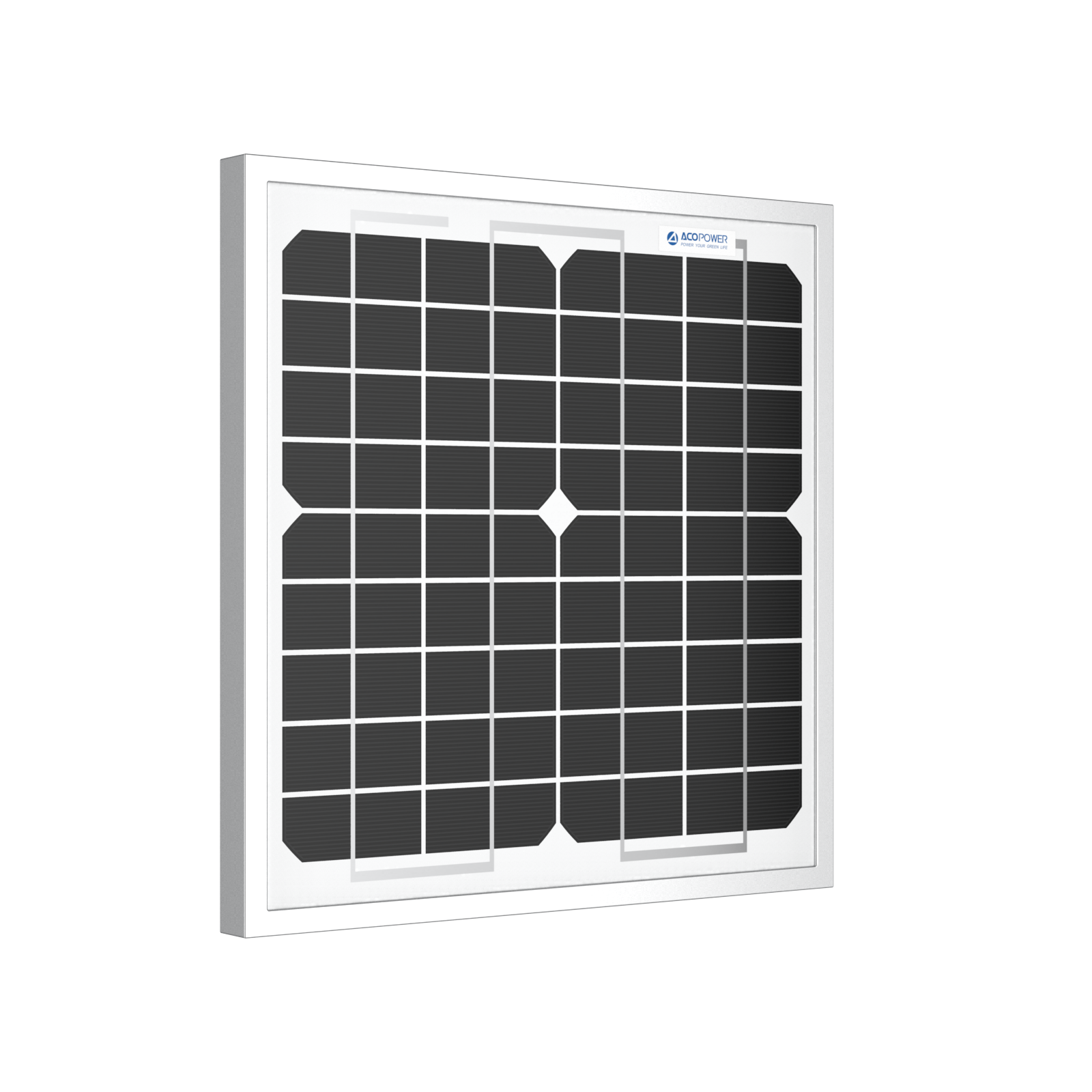 ACOPower 10W Mono Solar Panel for 12V Battery Charging RV Boat, Off Grid