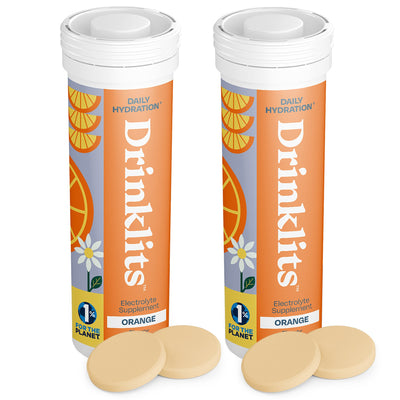 Orange Daily Hydration Tablets (2) Tube Bundle