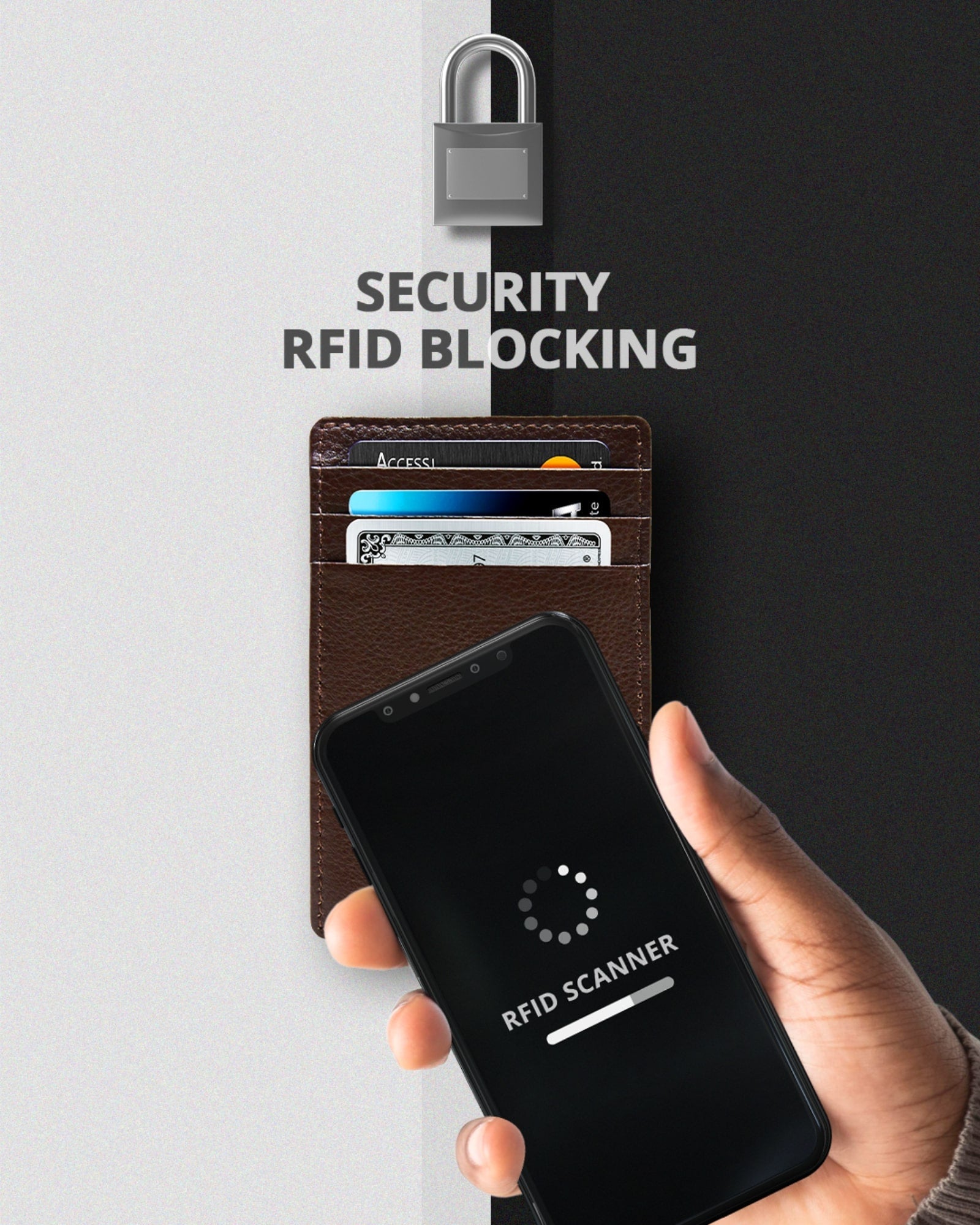 Leather RFID Minimalist Card Holder