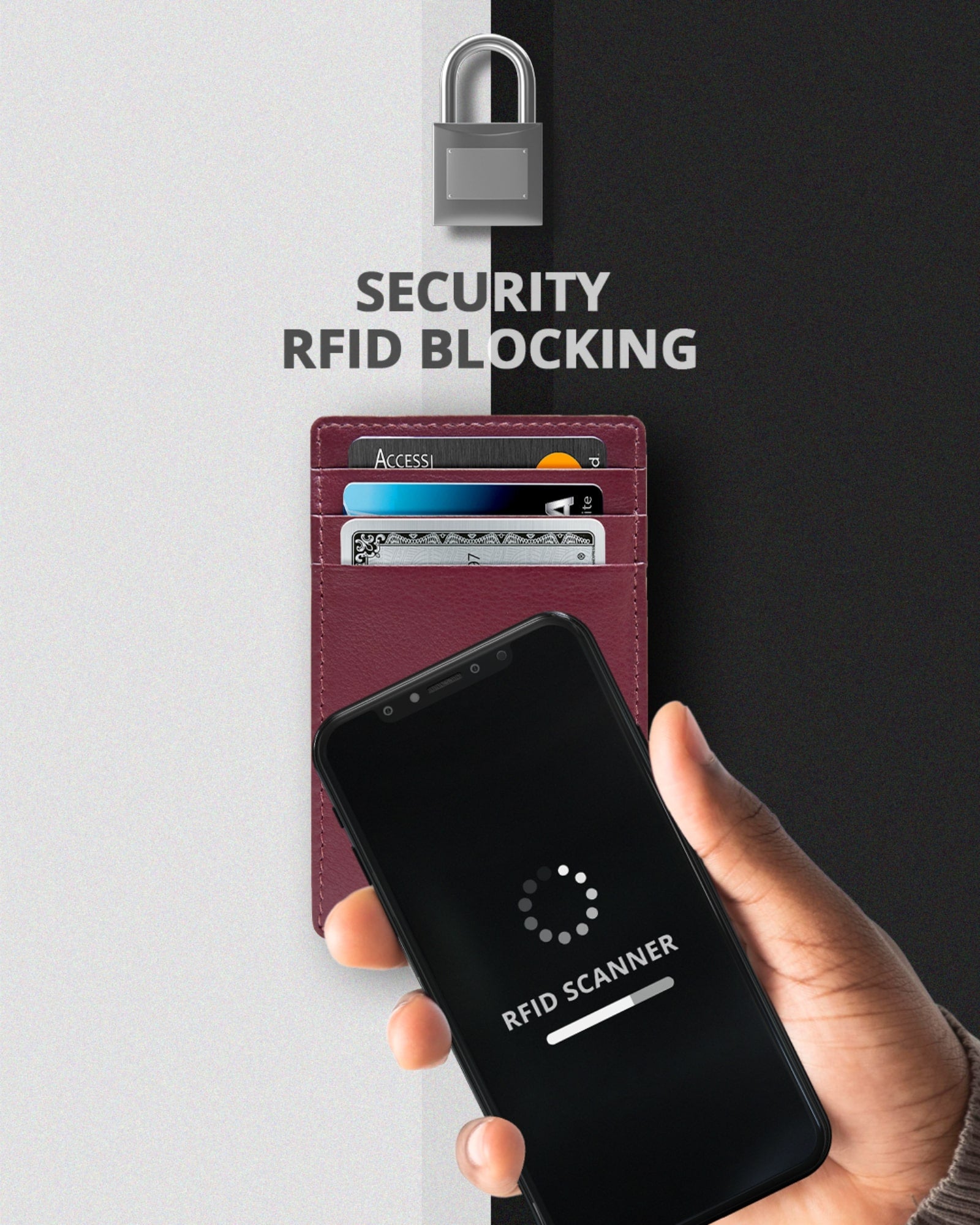 Leather RFID Minimalist Card Holder