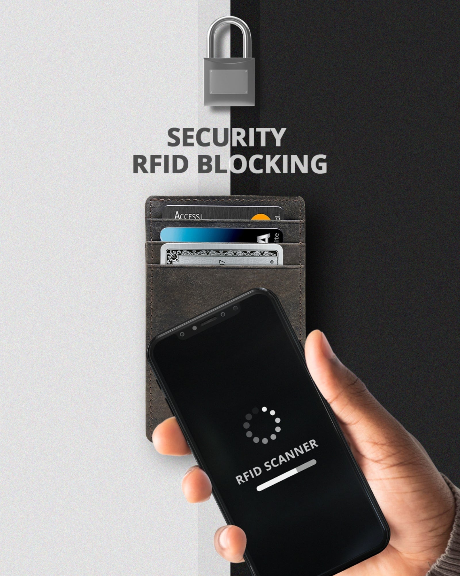 Leather RFID Minimalist Card Holder