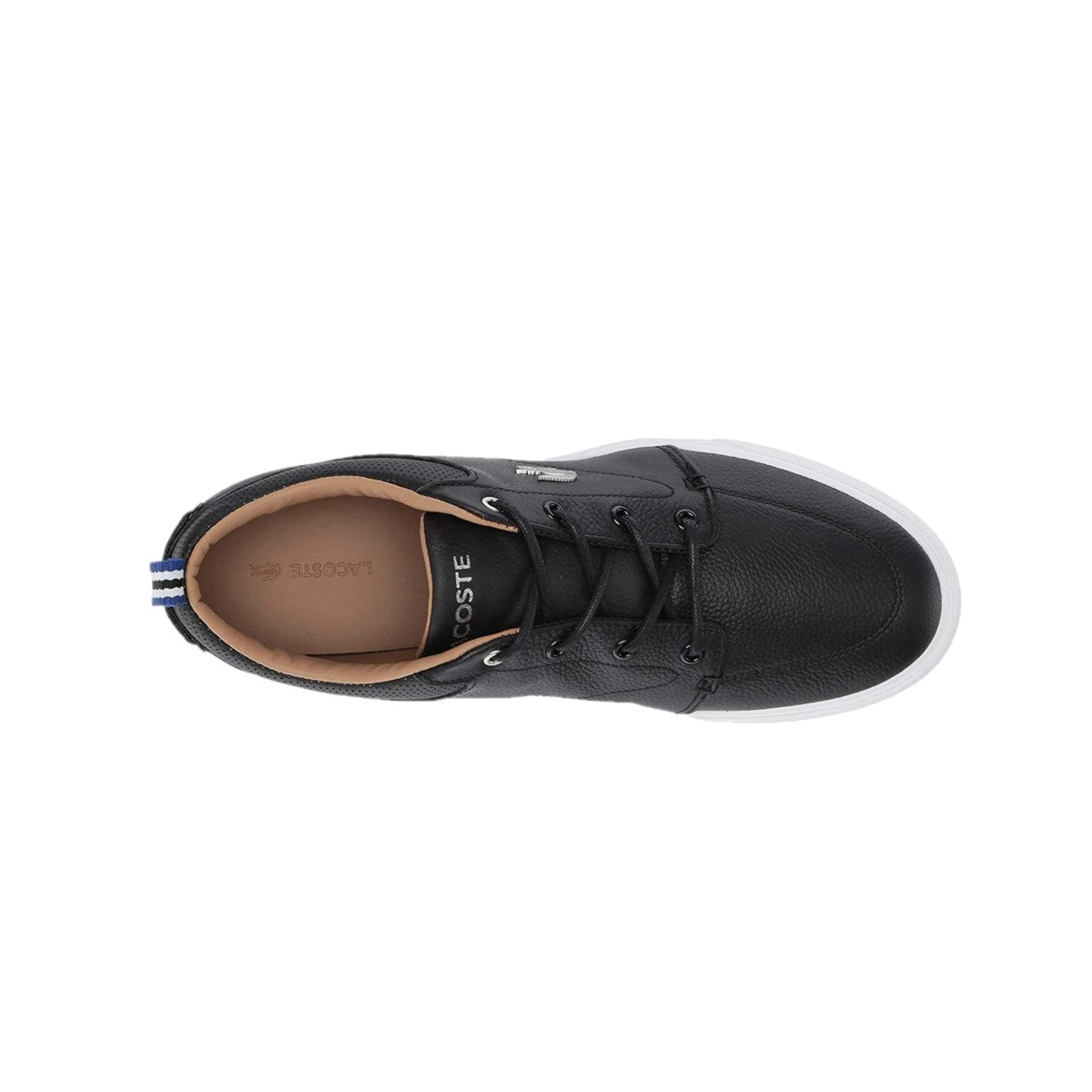 LACOSTE 7-37CMA0073312 BAYLISS 119 1 Men's (Medium) Black/White Leather & Synthetic Lifestyle Shoes