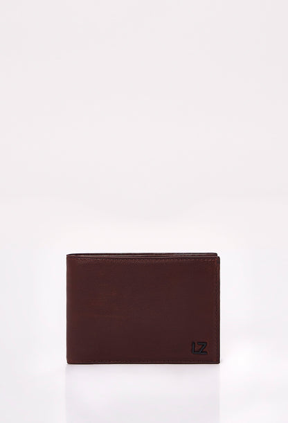 Coffee Leather Slim Wallet