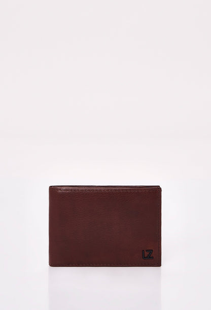 Coffee Leather 8 Card Bifold Wallet