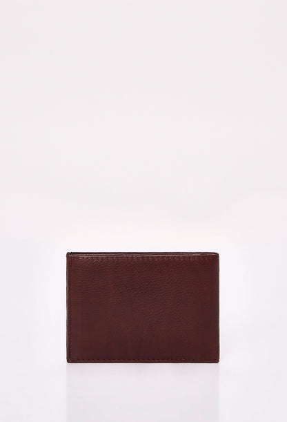 Coffee Leather 8 Card Bifold Wallet