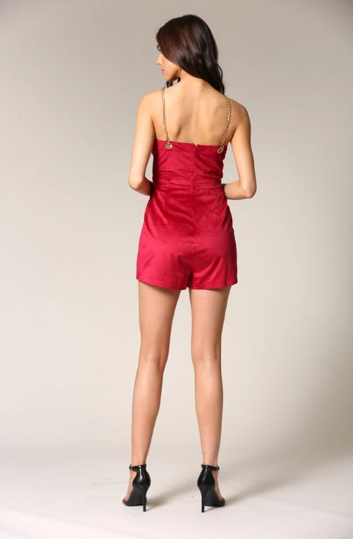 Alexa Velvet Romper