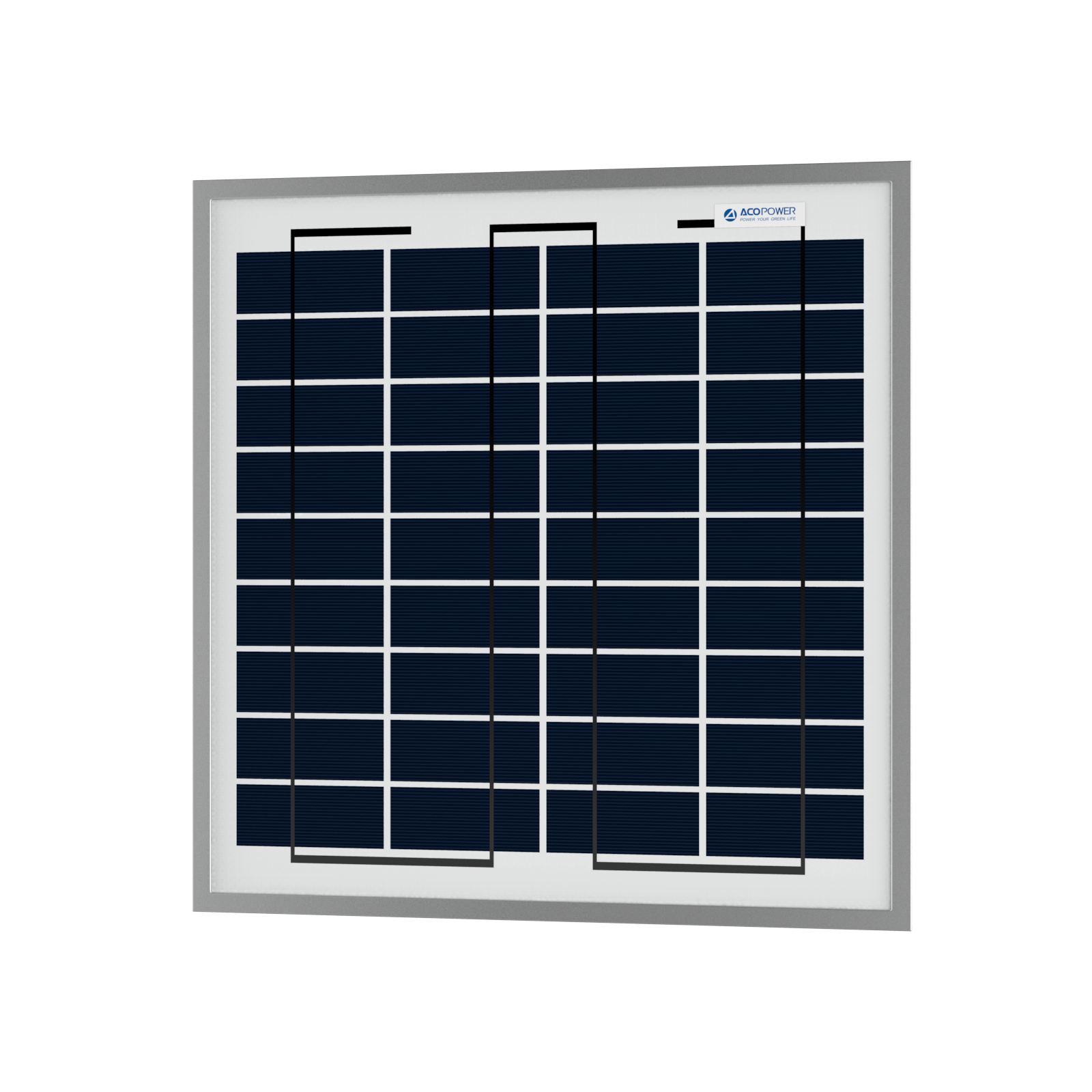 ACOPower 15W Polycrystalline Solar Panel for 12 Volt Battery Charging