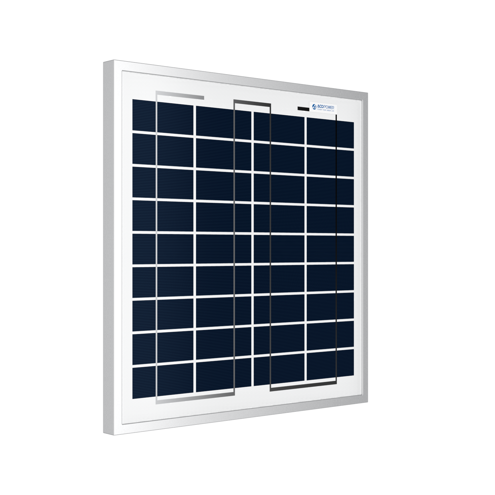 ACOPower 15W Polycrystalline Solar Panel for 12 Volt Battery Charging