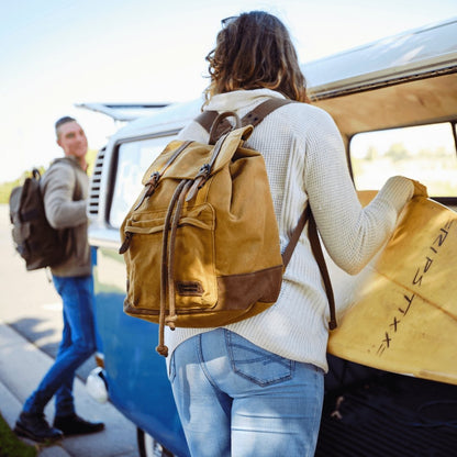 TimberWolf Daypack Vintage Canvas Backpack