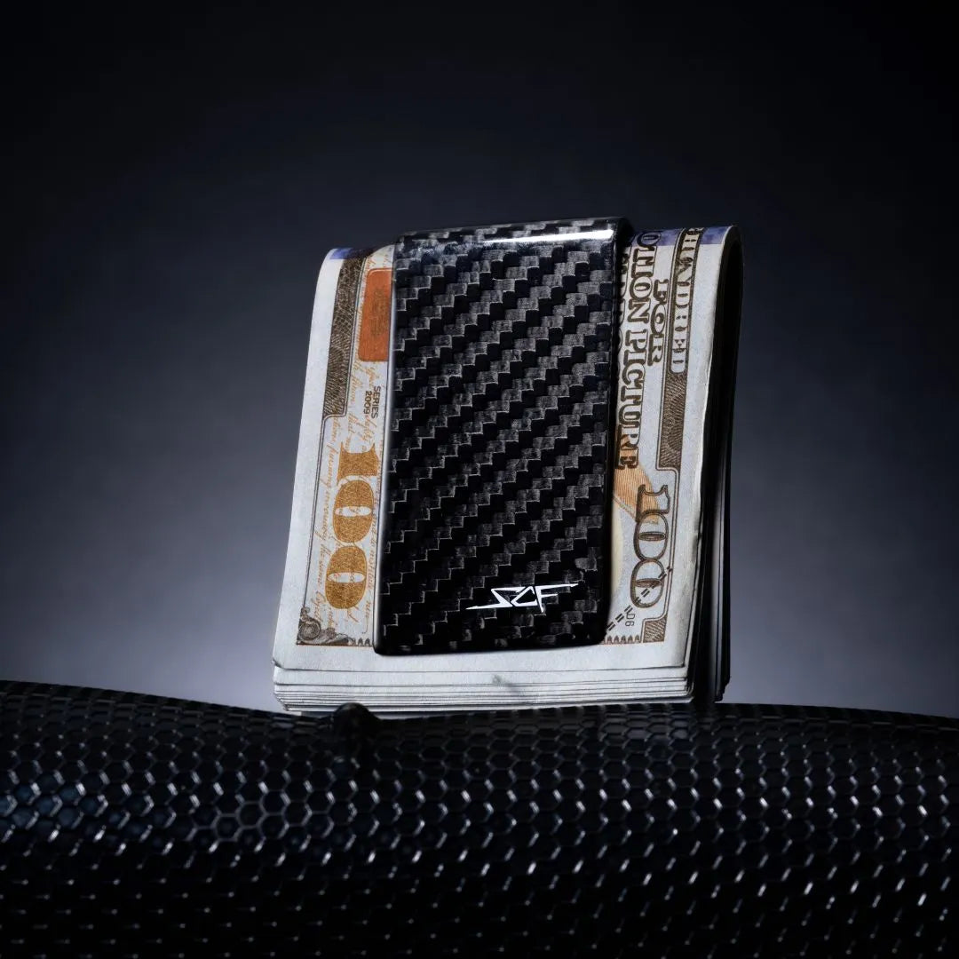 Black Carbon Fiber Money Clip