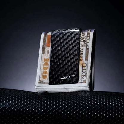 Black Carbon Fiber Money Clip