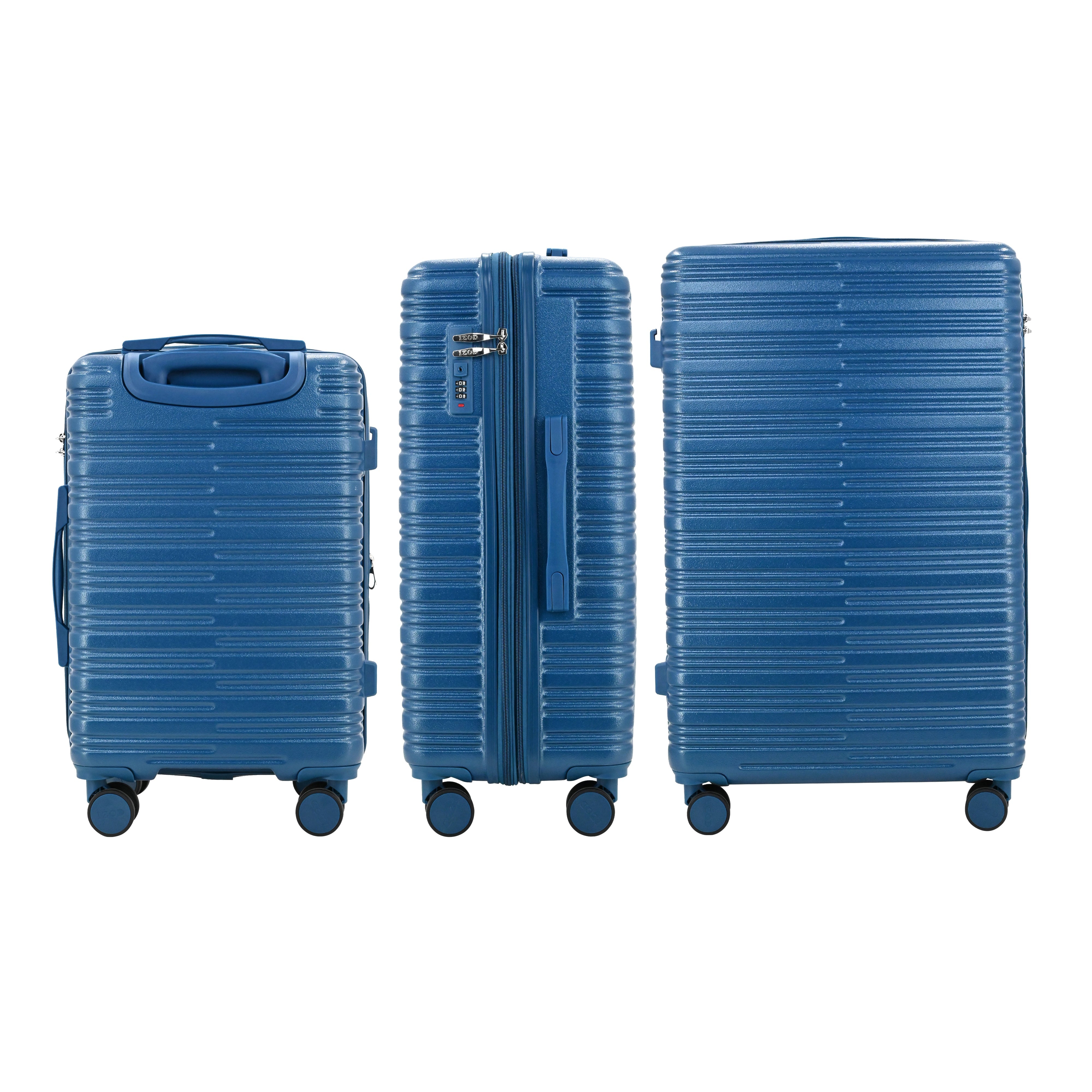 Romeo Expandable 3-Piece Spinner Luggage Set with Lock