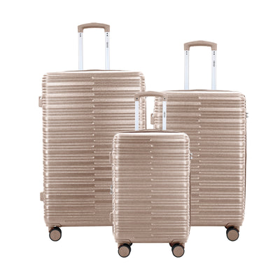 Romeo Expandable 3-Piece Spinner Luggage Set with Lock