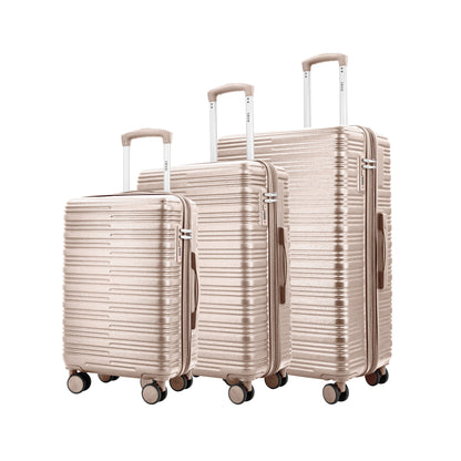 Romeo Expandable 3-Piece Spinner Luggage Set with Lock