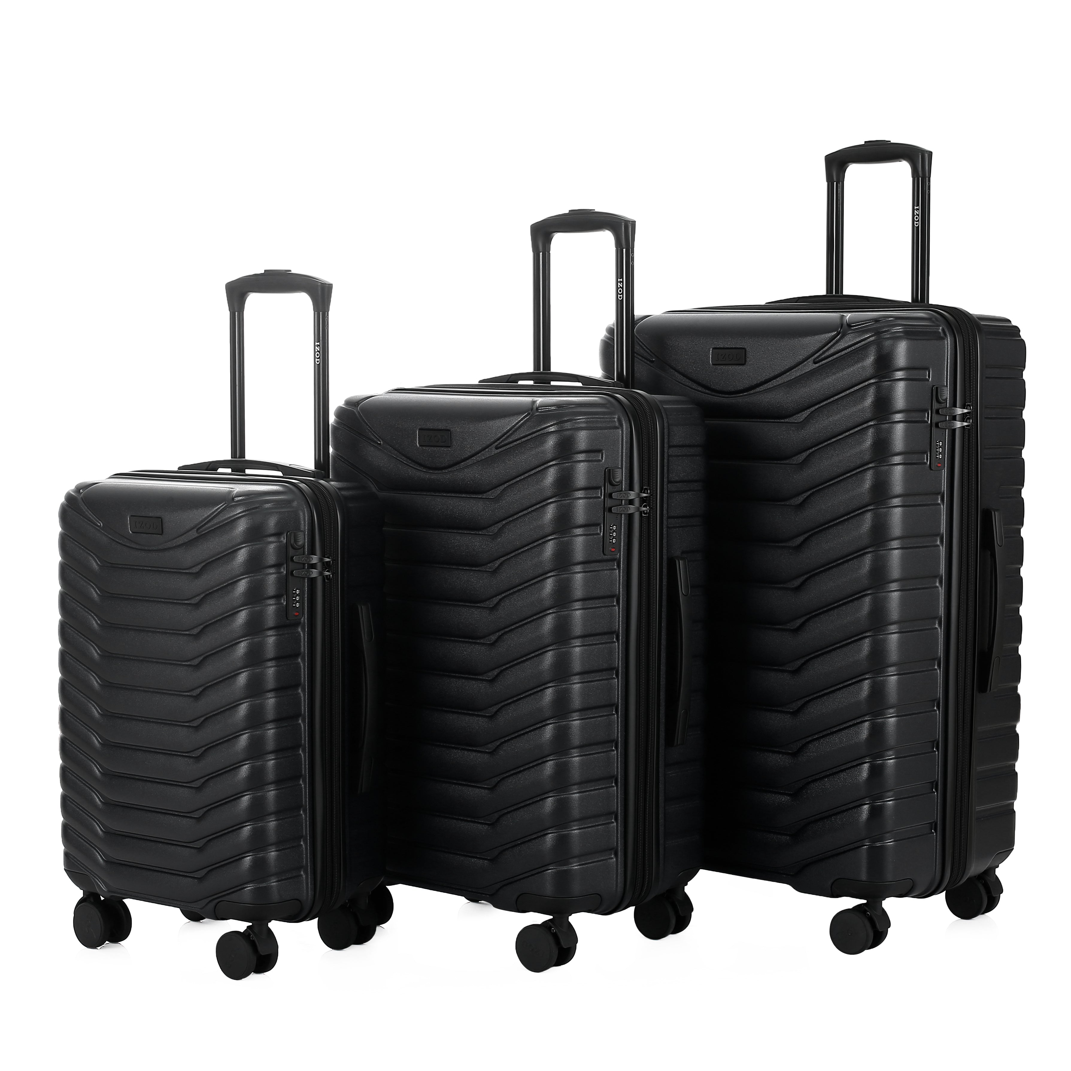 IZOD Zoe Expandable 3-Piece Spinner Luggage Set with Lock – Travellty