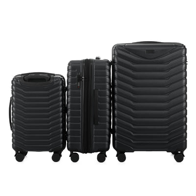Phantom Expandable 3-Piece Spinner Luggage Set with Lock