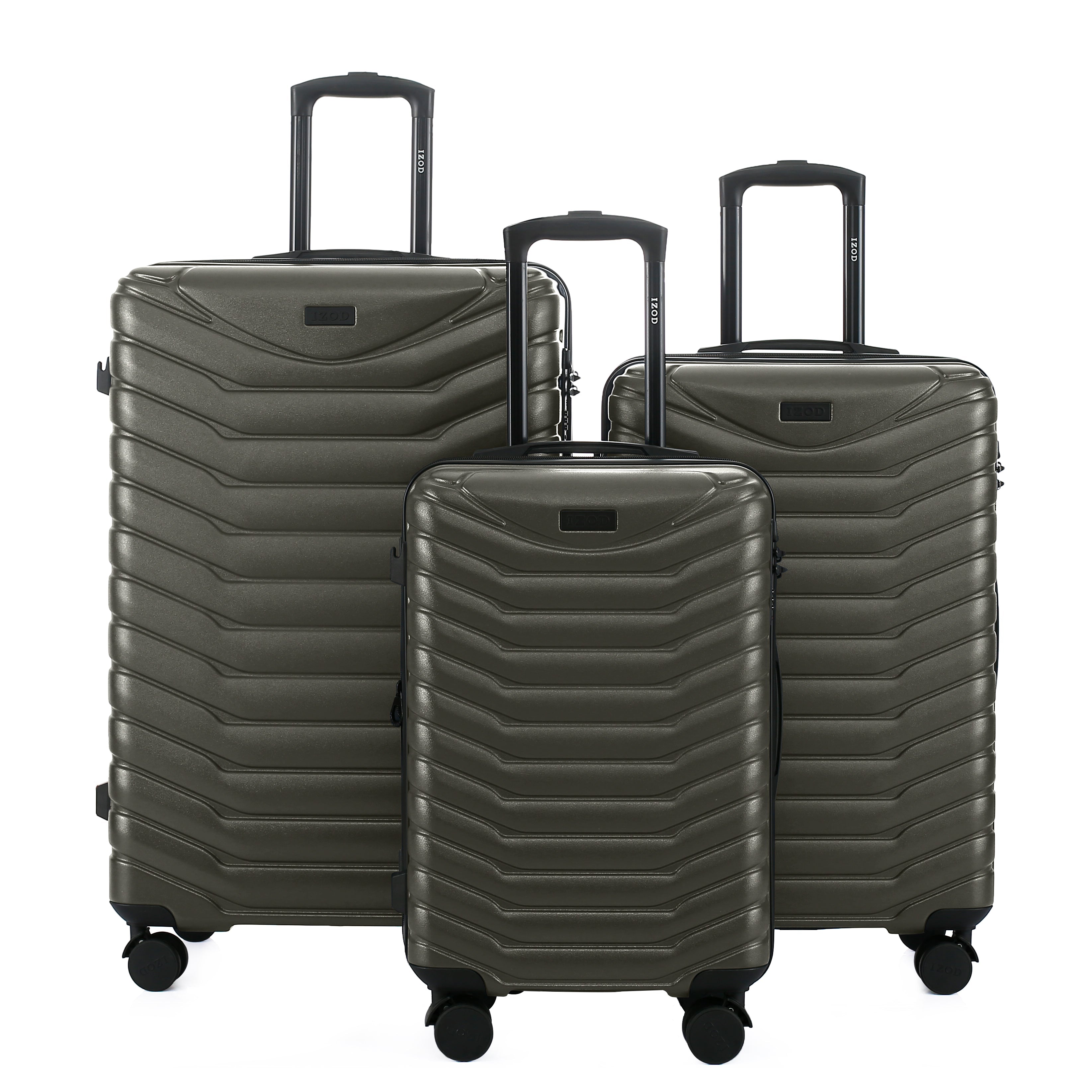 Phantom Expandable 3-Piece Spinner Luggage Set with Lock