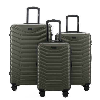 Phantom Expandable 3-Piece Spinner Luggage Set with Lock
