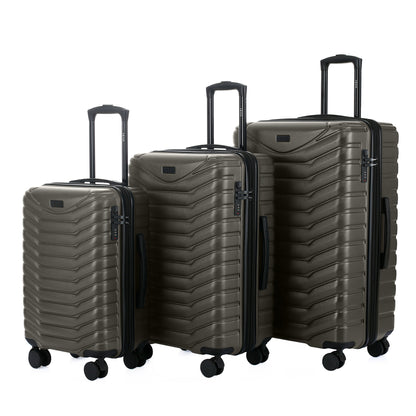 Phantom Expandable 3-Piece Spinner Luggage Set with Lock