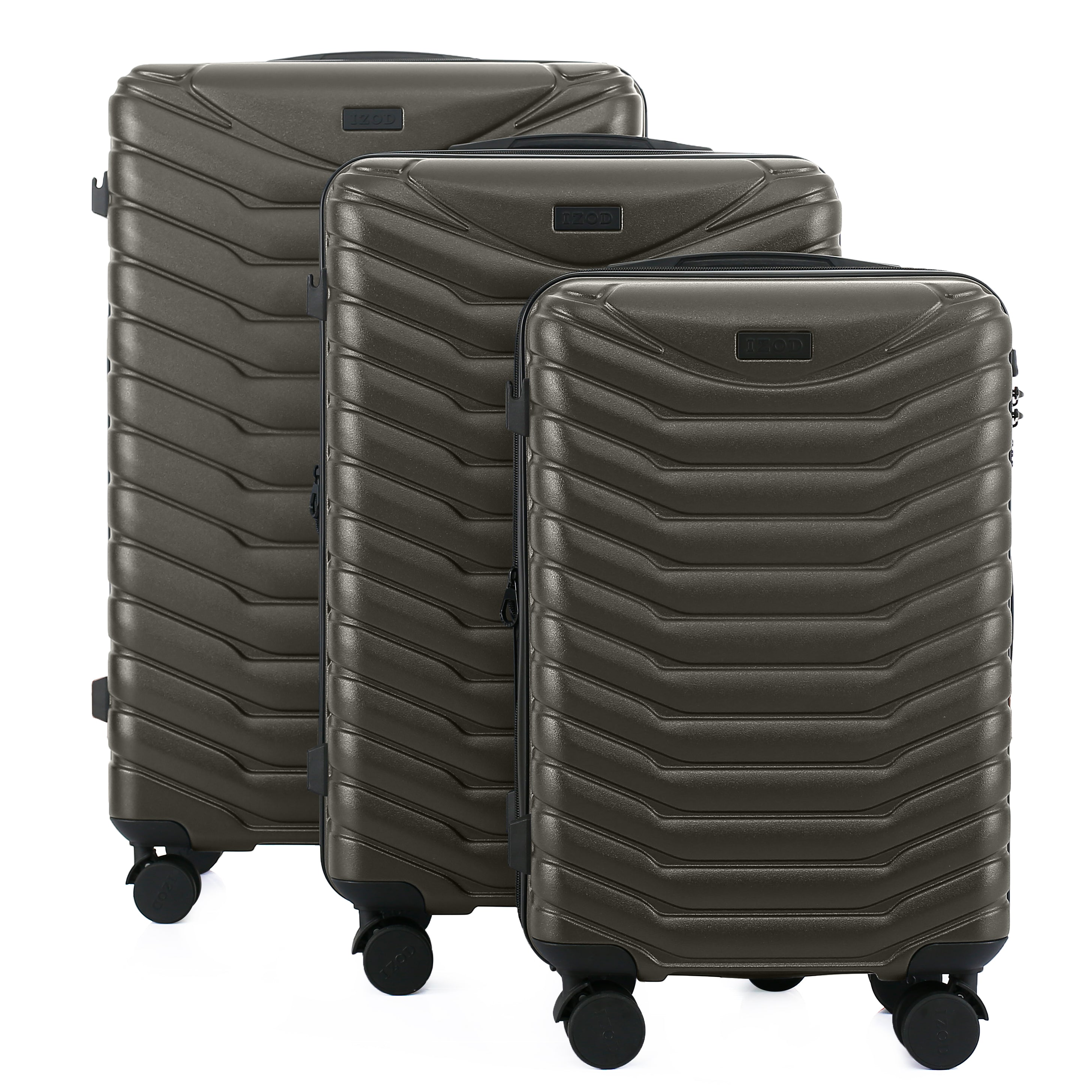 Phantom Expandable 3-Piece Spinner Luggage Set with Lock