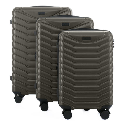 Phantom Expandable 3-Piece Spinner Luggage Set with Lock