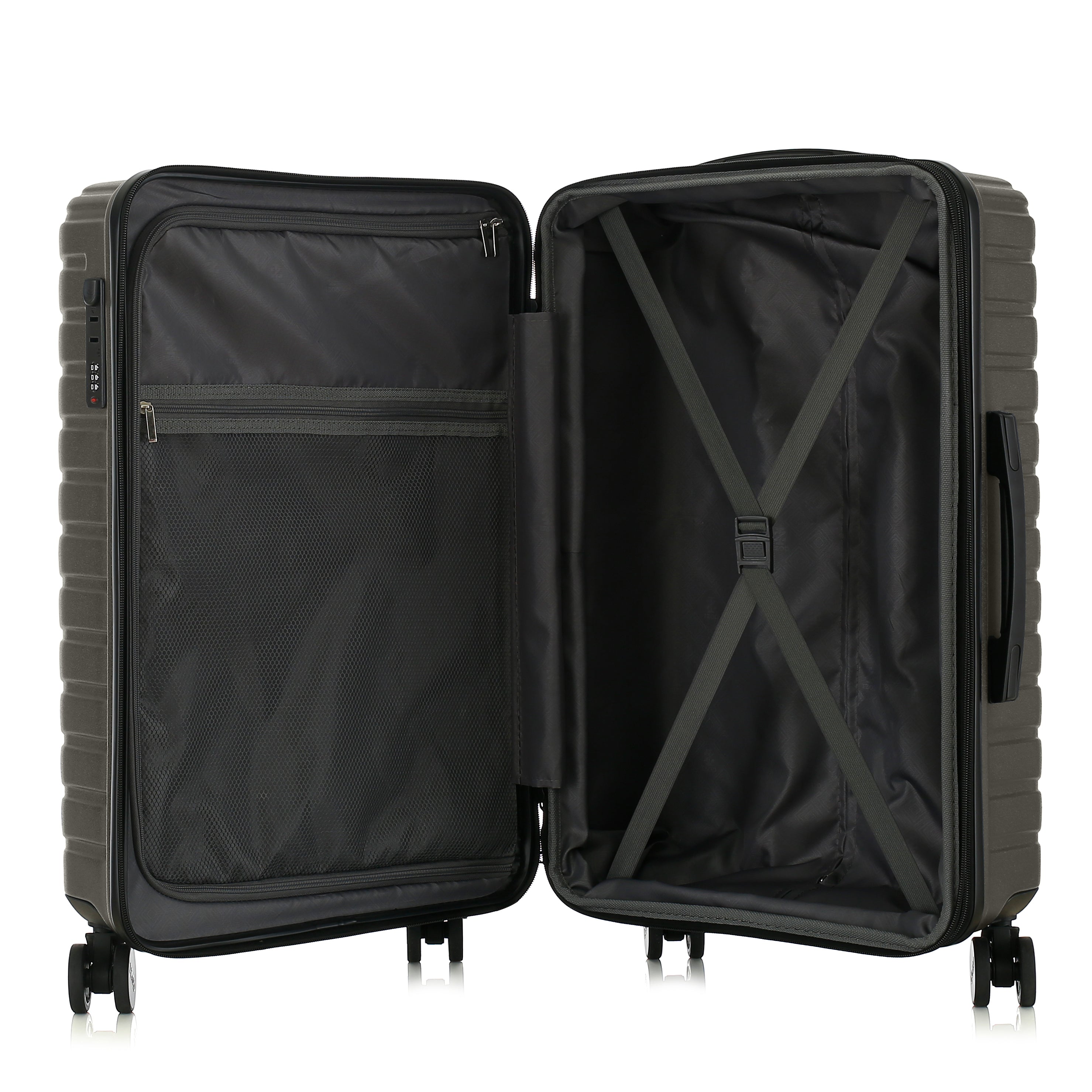 Phantom Expandable 3-Piece Spinner Luggage Set with Lock
