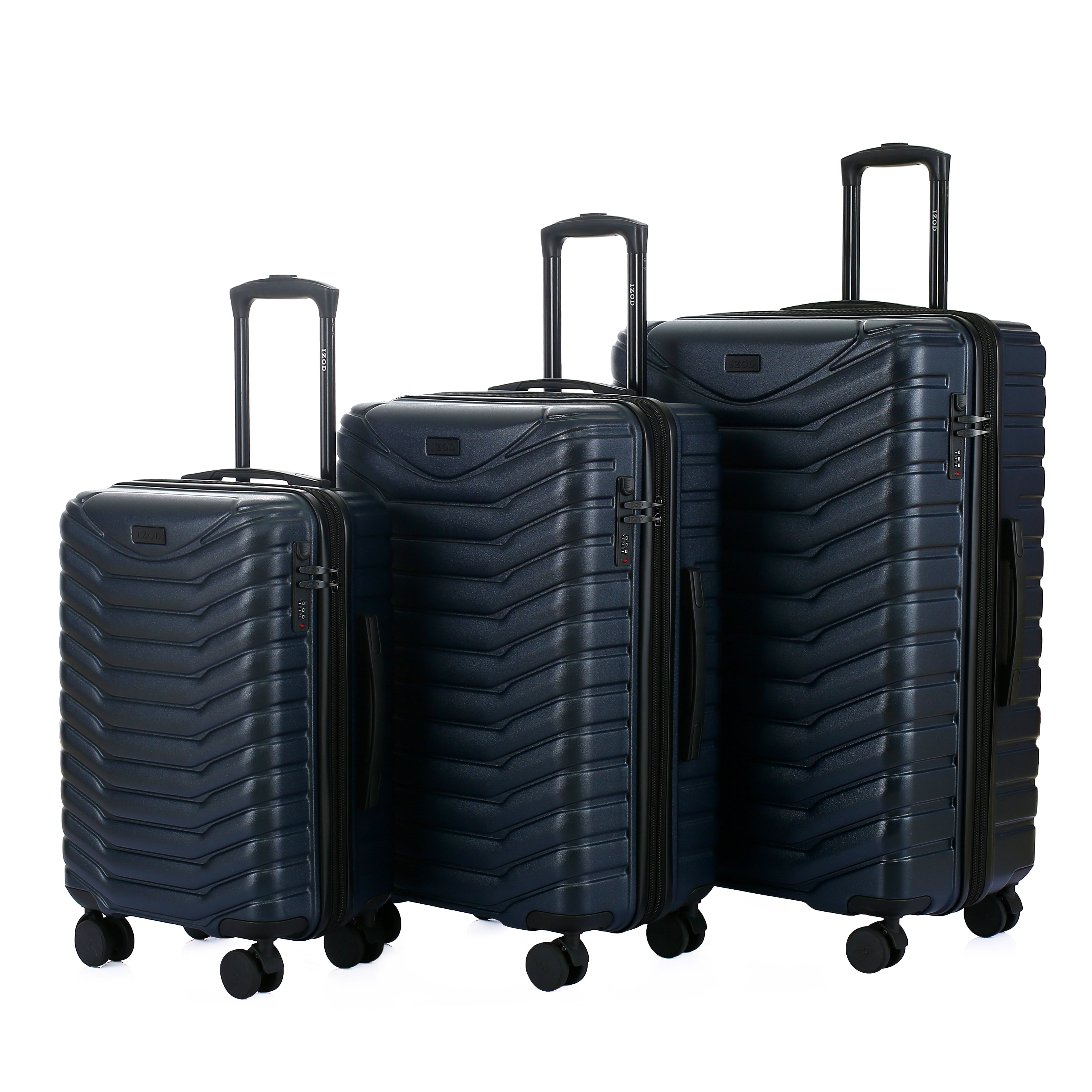 Phantom Expandable 3-Piece Spinner Luggage Set with Lock